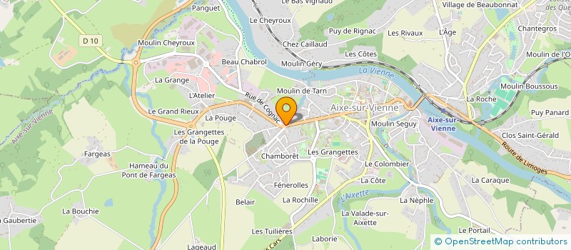 localisation de l'entreprise LE FOURNIL DES DELICES à AIXE-SUR-VIENNE