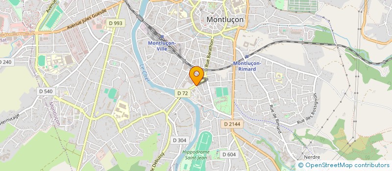 localisation de l'entreprise LE FOURNIL DES FOURS A CHAUX à MONTLUCON