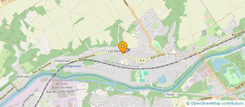 localisation de l'entreprise LE FOURNIL DES GOURMANDS  AUVERS-SUR-OISE