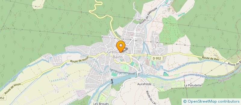 localisation de l'entreprise LE FOURNIL DES MARRONNIERS  GREOUX-LES-BAINS