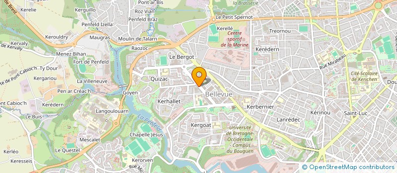 localisation de l'entreprise LE FOURNIL DES PROVINCES à BREST
