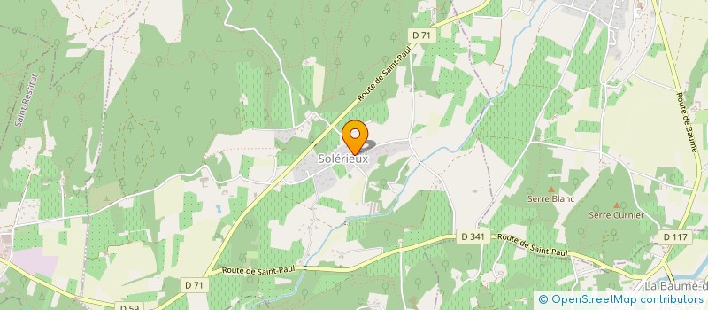 localisation de l'entreprise LE FOURNIL DES SAVEURS  MONTSEGUR-SUR-LAUZON