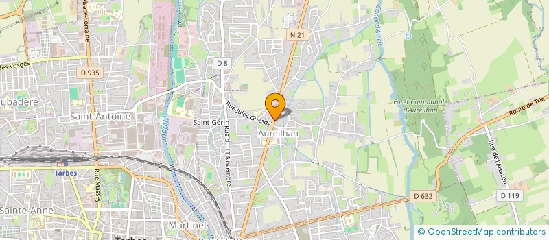 localisation de l'entreprise LE FOURNIL DES SAVEURS 65  AUREILHAN