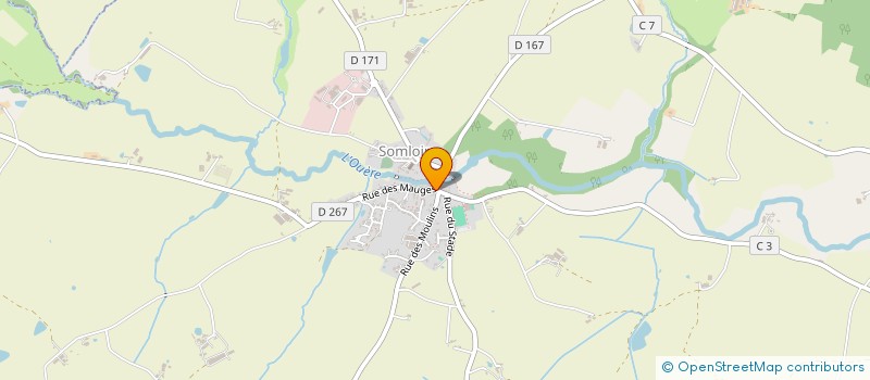 localisation de l'entreprise LE FOURNIL DES VOYAGEURS  SOMLOIRE