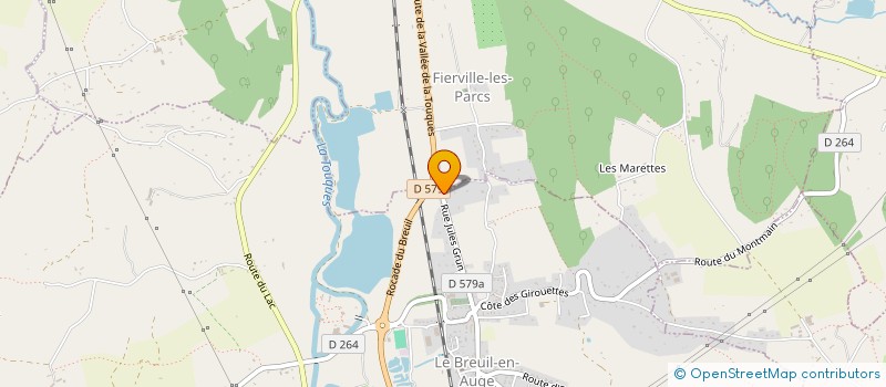 localisation de l'entreprise LE FOURNIL DU BREUIL  LE BREUIL-EN-AUGE