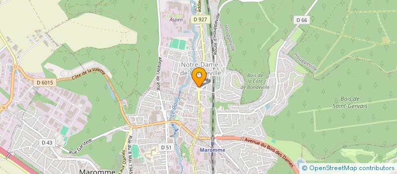 localisation de l'entreprise LE FOURNIL DU CAILLY  NOTRE-DAME-DE-BONDEVILLE