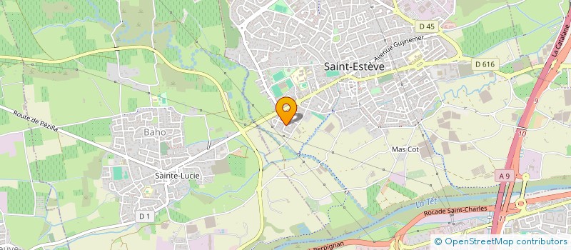 localisation de l'entreprise LE FOURNIL DU CASTILLET à SAINT-ESTEVE