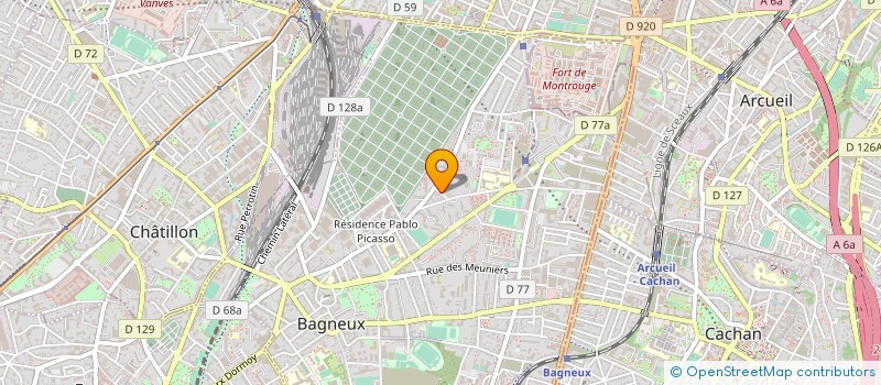 localisation de l'entreprise LE FOURNIL DU CHAMPS DES OISEAUX  BAGNEUX