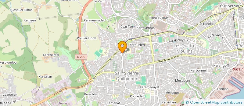 localisation de l'entreprise LE FOURNIL DU CHATEAU à BREST