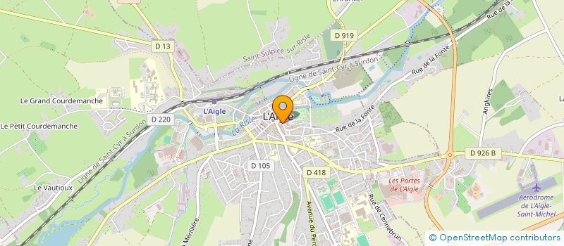 localisation de l'entreprise LE FOURNIL DU CHATEAU à L'AIGLE