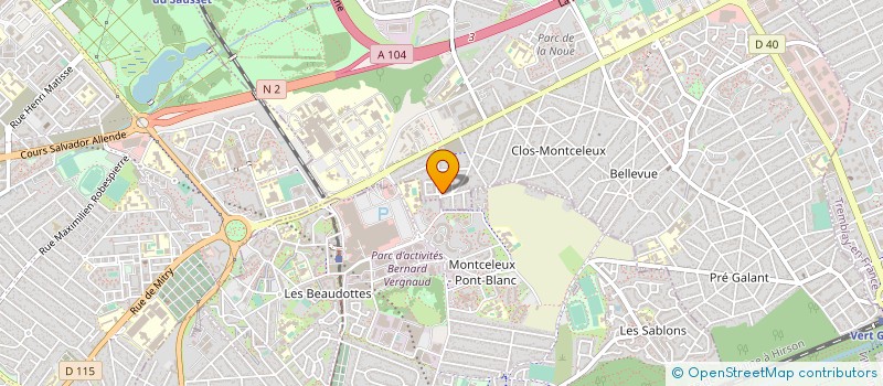 localisation de l'entreprise LE FOURNIL DU CLOS à VILLEPINTE