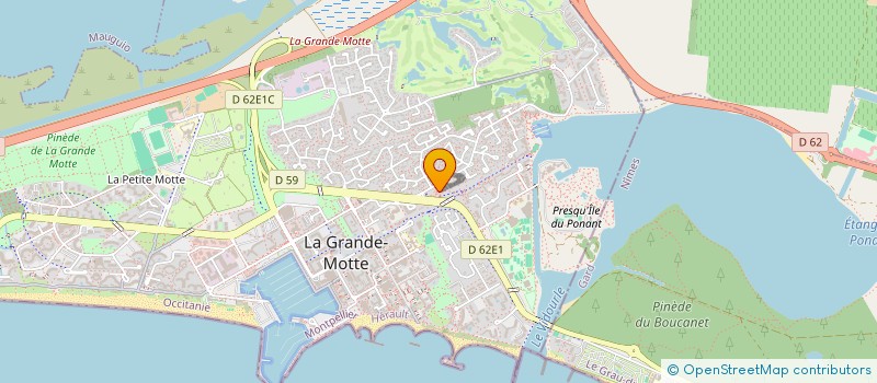 localisation de l'entreprise LE FOURNIL DU COUCHANT à LA GRANDE MOTTE