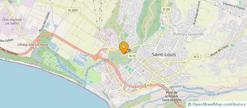 localisation de l'entreprise LE FOURNIL DU GOL à SAINT-LOUIS