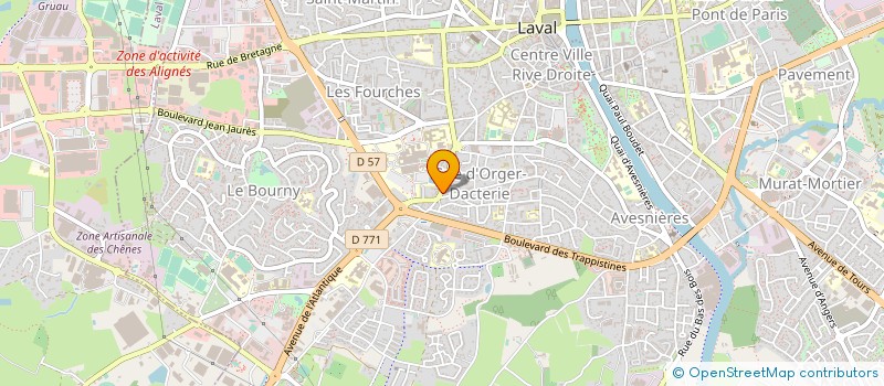 localisation de l'entreprise LE FOURNIL DU GUE D'ORGER à LAVAL