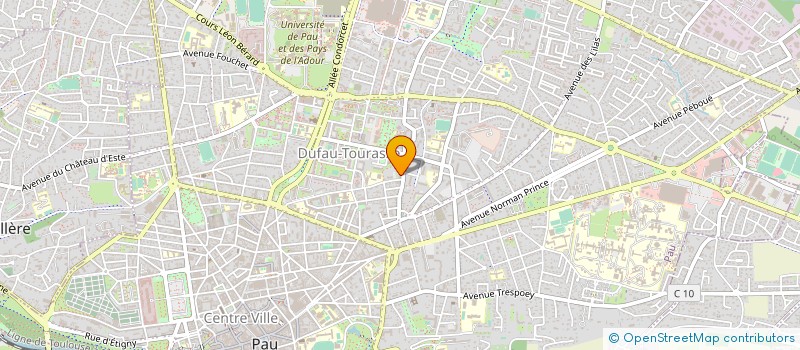 localisation de l'entreprise LE FOURNIL DU LOUP à PAU
