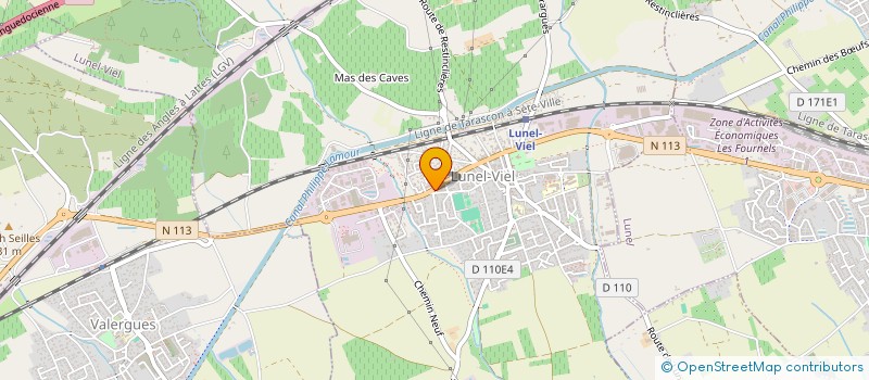 localisation de l'entreprise LE FOURNIL DU MAS à LUNEL-VIEL