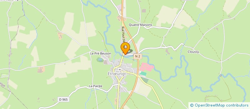 localisation de l'entreprise LE FOURNIL DU MOULIN  ETRUNGT