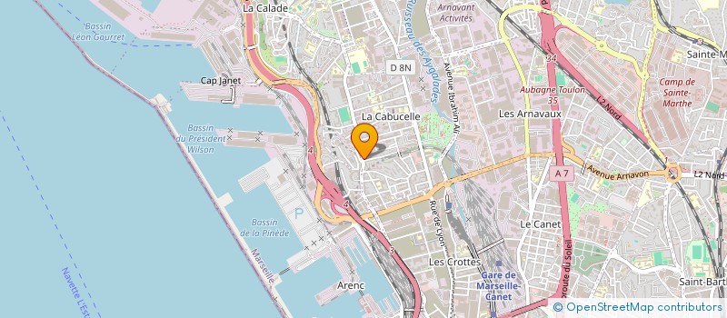 localisation de l'entreprise LE FOURNIL DU MOULIN A VENT à MARSEILLE