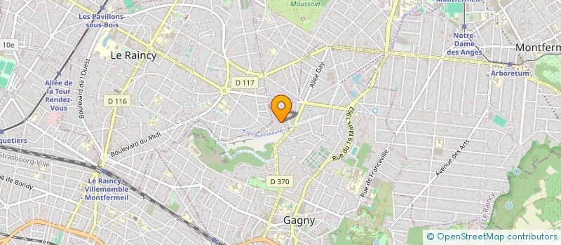 localisation de l'entreprise LE FOURNIL DU MOYEN ORIENT  GAGNY