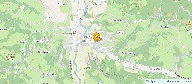 localisation de l'entreprise LE FOURNIL DU PELERIN  CONQUES-EN-ROUERGUE