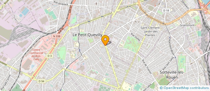 localisation de l'entreprise LE FOURNIL DU PETIT QUEVILLY à LE PETIT-QUEVILLY