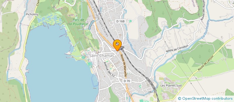 localisation de l'entreprise LE FOURNIL DU PONT FLAVIEN  SAINT-CHAMAS