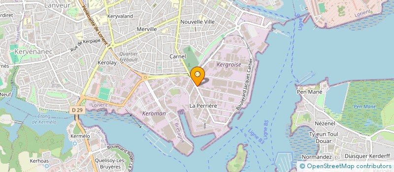 localisation de l'entreprise LE FOURNIL DU PORT à LORIENT
