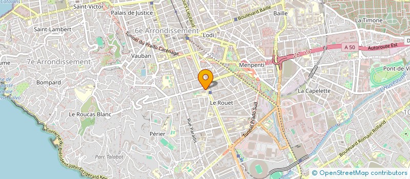 localisation de l'entreprise LE FOURNIL DU PRADO  MARSEILLE