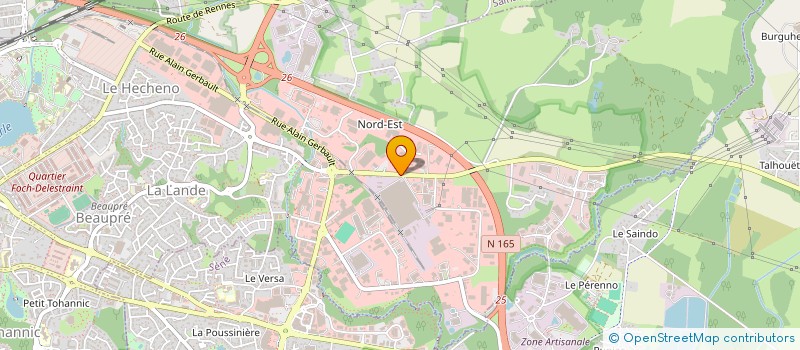 localisation de l'entreprise LE FOURNIL DU PRAT à VANNES