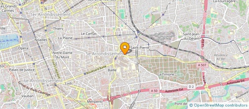 localisation de l'entreprise LE FOURNIL DU PROFESSEUR à MARSEILLE