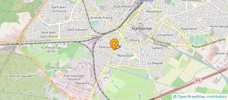 localisation de l'entreprise LE FOURNIL DU SUD à NARBONNE