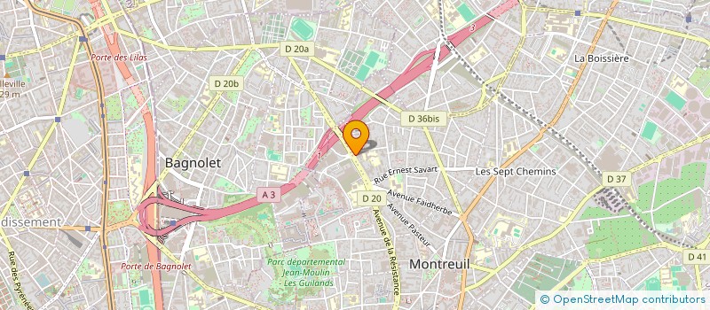 localisation de l'entreprise LE FOURNIL GALLIENI à MONTREUIL