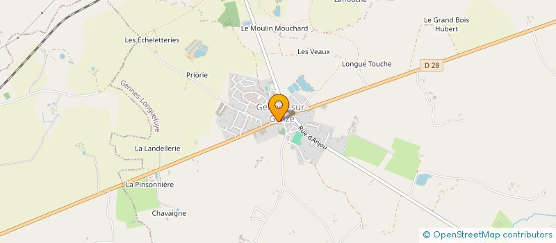 localisation de l'entreprise LE FOURNIL GENNOIS  GENNES-LONGUEFUYE