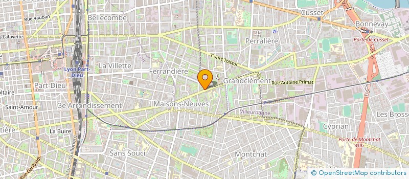 localisation de l'entreprise LE FOURNIL GOURMAND à VILLEURBANNE
