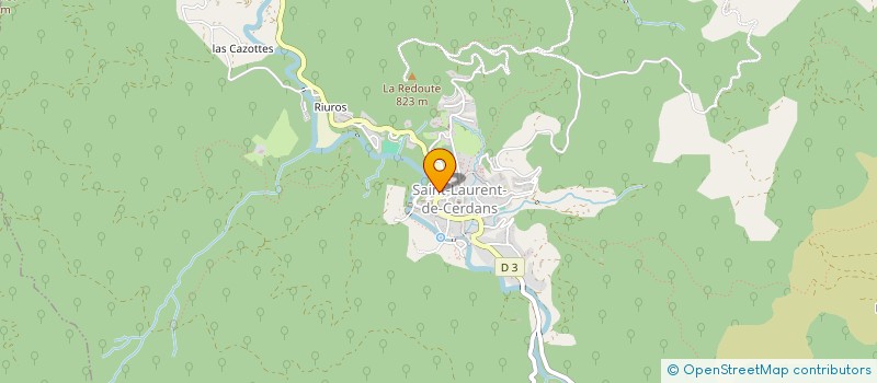localisation de l'entreprise LE FOURNIL LAURENTIN à SAINT-LAURENT-DE-CERDANS