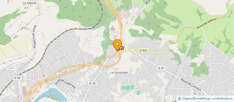 localisation de l'entreprise LE FOURNIL LESCURE D'ALBIGEOIS  LESCURE-D'ALBIGEOIS