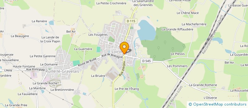 localisation de l'entreprise LE FOURNIL LOIRONNAIS  LOIRON-RUILLE