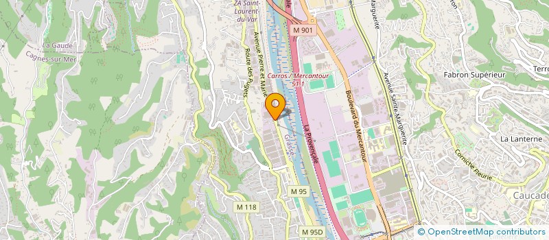 localisation de l'entreprise LE FOURNIL LORRAIN  SAINT-LAURENT-DU-VAR