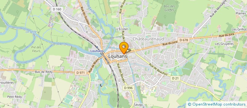 localisation de l'entreprise LE FOURNIL LOUHANNAIS à LOUHANS