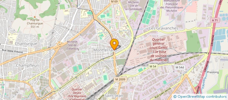 localisation de l'entreprise LE FOURNIL MONTFERRANDAIS  CLERMONT-FERRAND