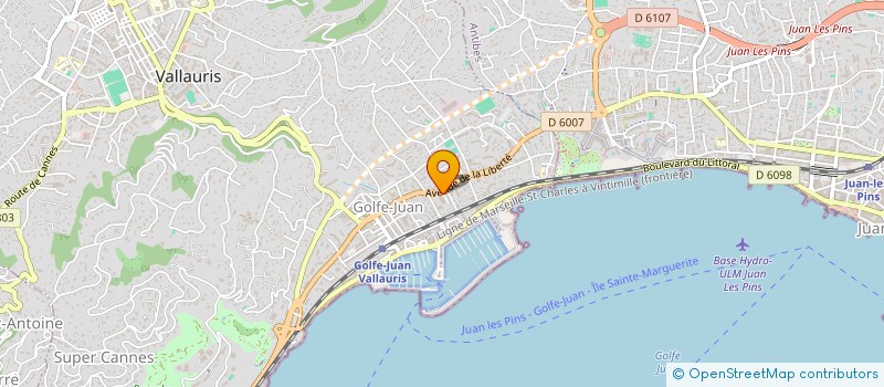 localisation de l'entreprise LE FOURNIL PROVENCAL  VALLAURIS