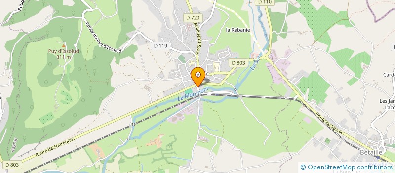 localisation de l'entreprise LE FOURNIL VAYRACOIS  VAYRAC