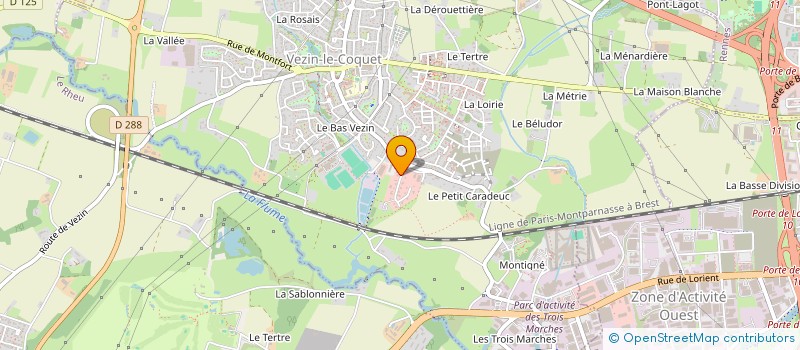 localisation de l'entreprise LE FOURNIL VEZINOIS  VEZIN-LE-COQUET