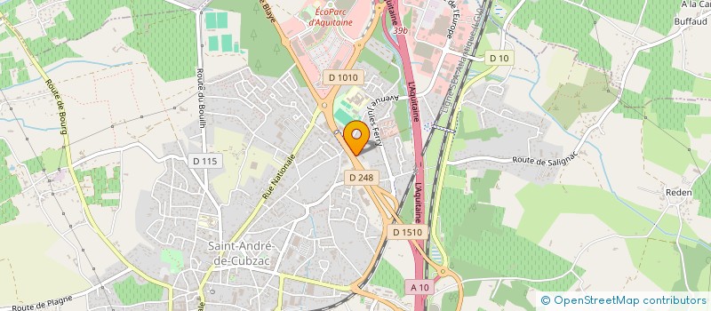 localisation de l'entreprise LE FOURRE TOUT à SAINT-ANDRE-DE-CUBZAC
