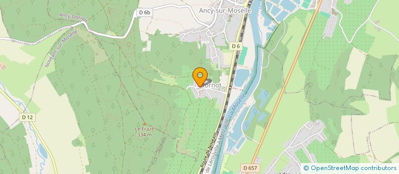 localisation de l'entreprise LE FOURREUX  ANCY-DORNOT