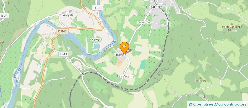 localisation de l'entreprise LE FOUSSAC  FLOIRAC