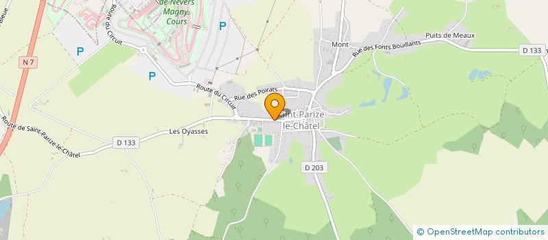 localisation de l'entreprise LE FOYER à SAINT-PARIZE-LE-CHATEL