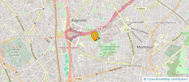 localisation de l'entreprise LE FOYER à BAGNOLET