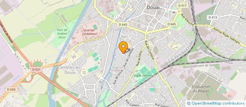 localisation de l'entreprise LE FOYER à DOUAI