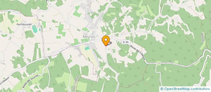localisation de l'entreprise LE FOYER  MEYRALS